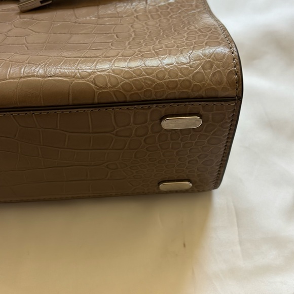 Small Lee Radziwill Embossed Leather Double Bag
Brown Shale - Picture 5 of 12